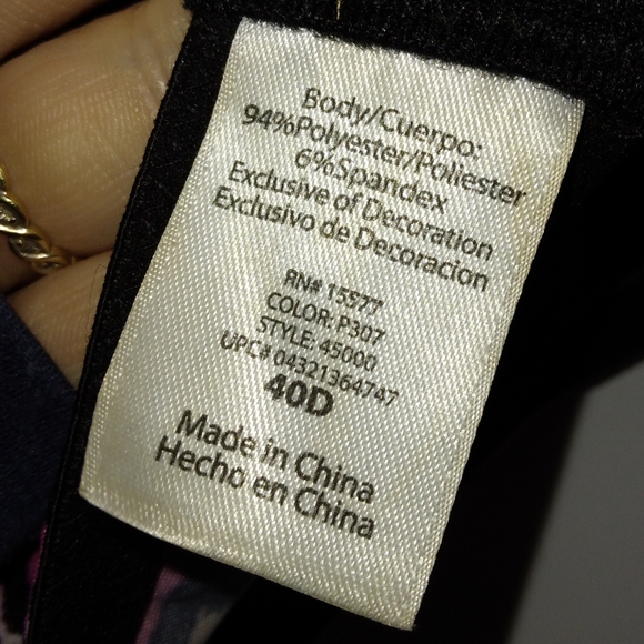 NWT~PLUS SIZE 40D Pretty Pink Cheetah Ocelot Wireless Bra. - Picture 5 of 10